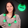 Green LED Ball Necklace